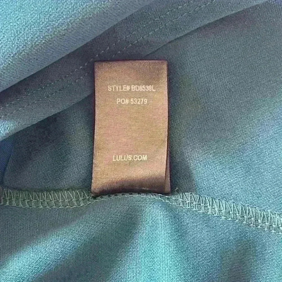 Lulus Forever Your Girl Bodycon Dress Teal Women's Medium - Picture 15 of 15